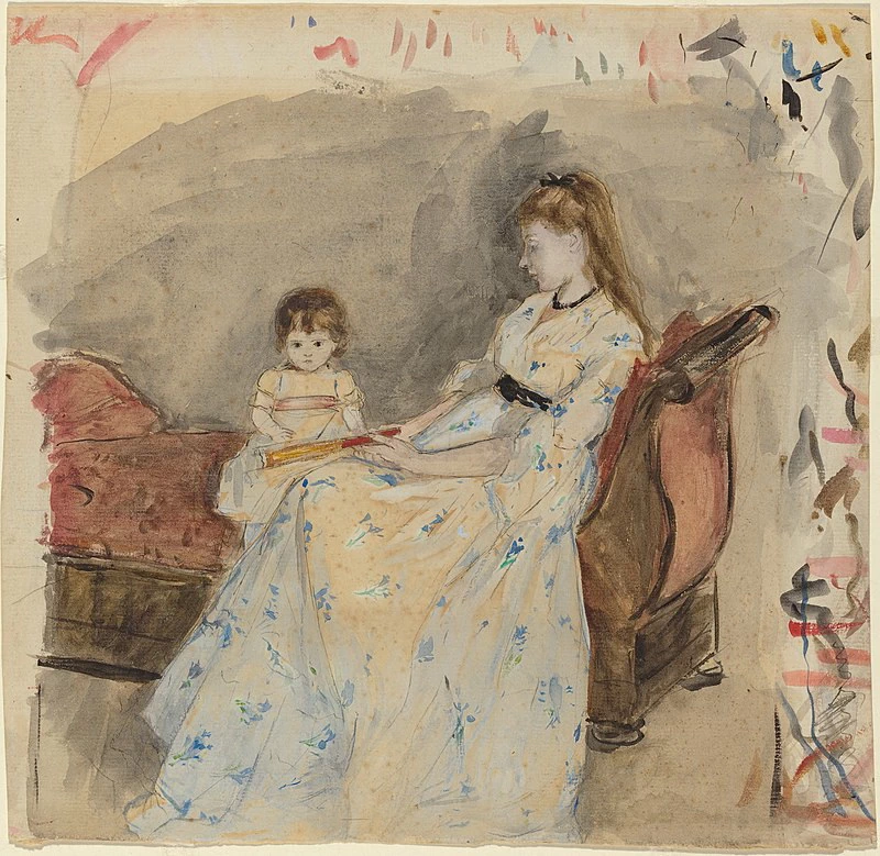 La sorella dell'artista, Edma, con sua figlia, Jeanne
